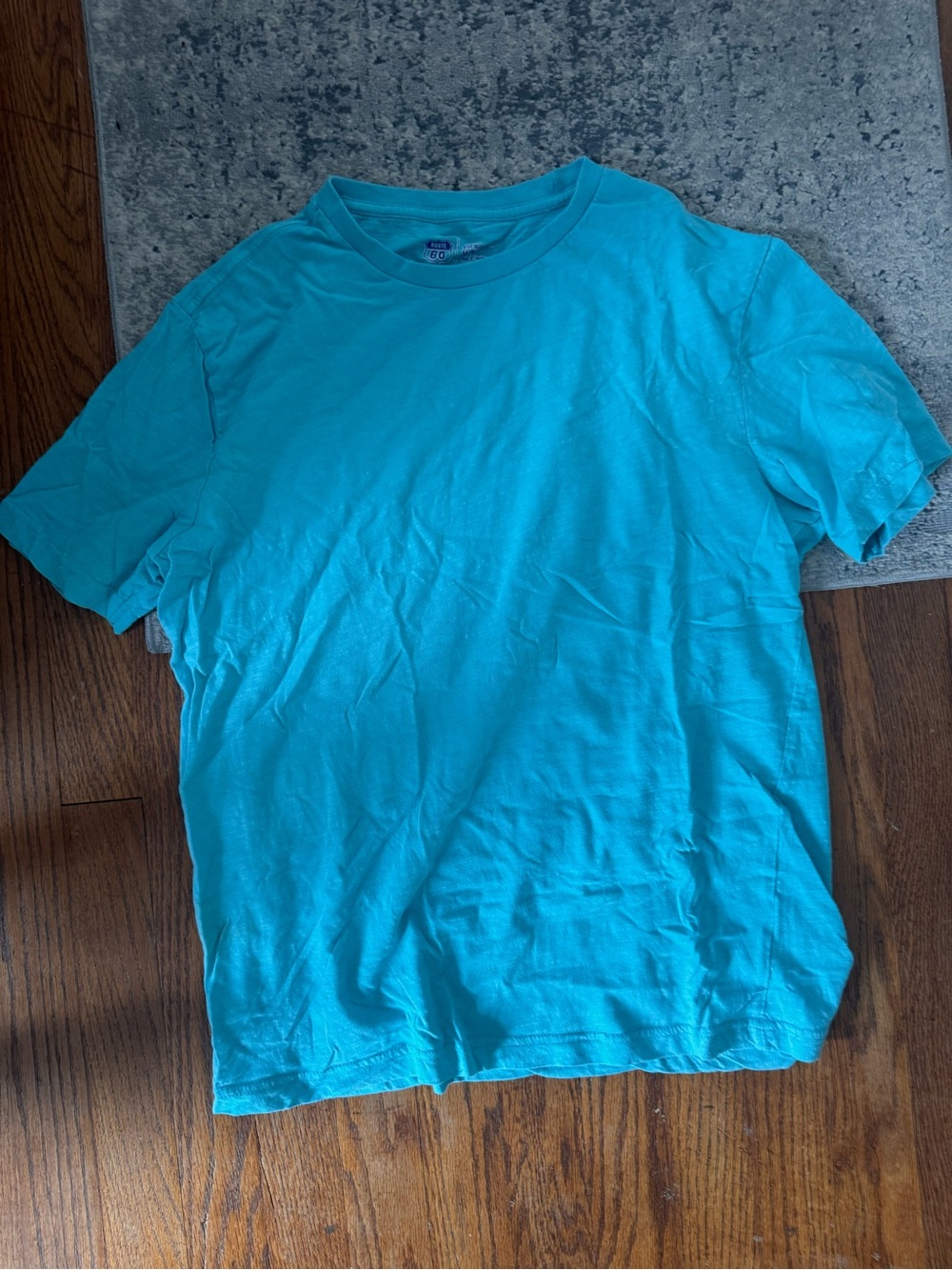 Route 66 Men’s Short Sleeve Tee - Aqua Blue